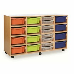 Supporting image for 32 Shallow Or 16 Deep Tray Variety Storage Unit - Mobile