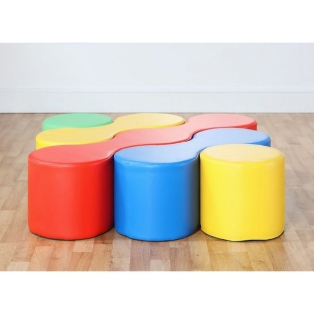 Supporting image for Modular Linking Soft Seating - Nesting Set