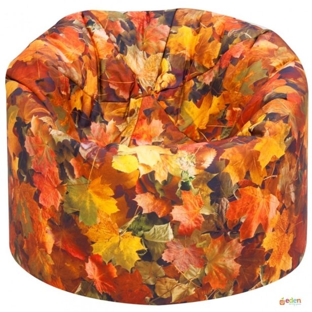 Supporting image for Nature Print Bean Bag - Autumn Leaves