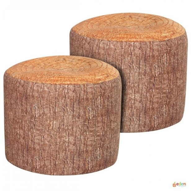 Supporting image for Tree Stump Bean Bag Stool (Pack of 2)