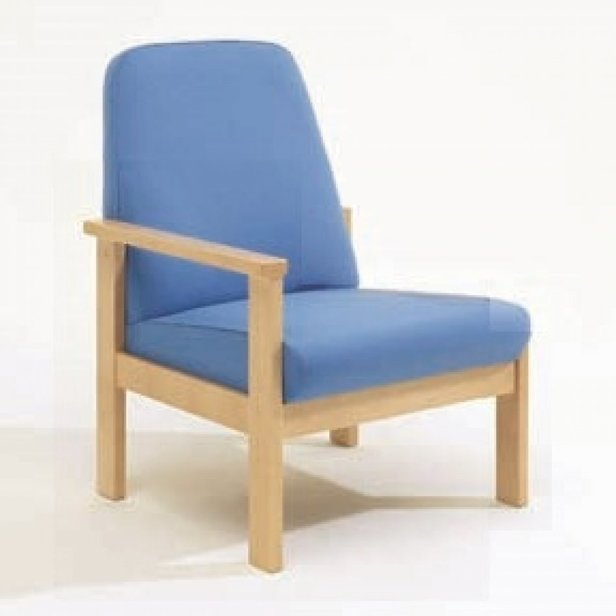Supporting image for Meridian Medium Back Beech Chair with Right Arm