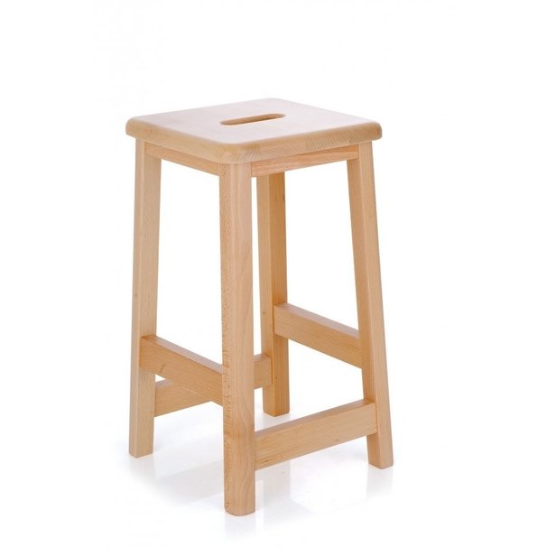 Supporting image for Y15000 - Solid Beech Stool - H510