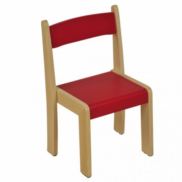 Supporting image for Red Nursery Chairs - Pack of 4