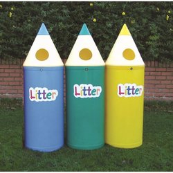 Supporting image for YPMIDL - 52L Pencil Bin with 'Litter' Lettering