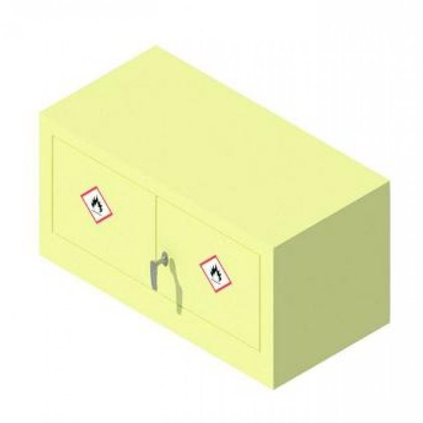 Supporting image for Dangerous Substance Wall Cabinet - H480 x W915 x D457