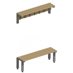 Supporting image for Workshape Fixed Changing Room Benching Combo