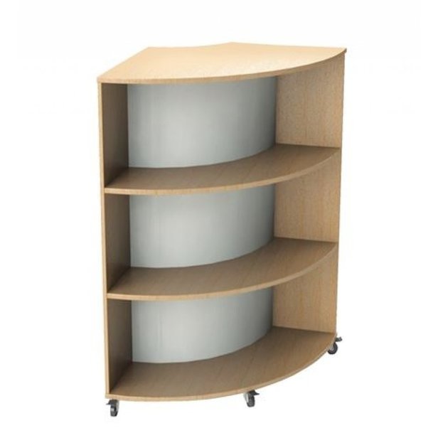 Supporting image for Grasmere Convex Curved Bookcases - Double Sided