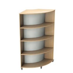 Supporting image for Y200644 - Grasmere Convex Curved Bookcase - Double Sided - H1500