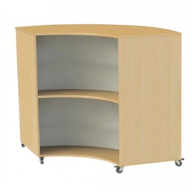 Supporting image for Y200646 - Grasmere Concave Curved Bookcase - Double Sided - H900