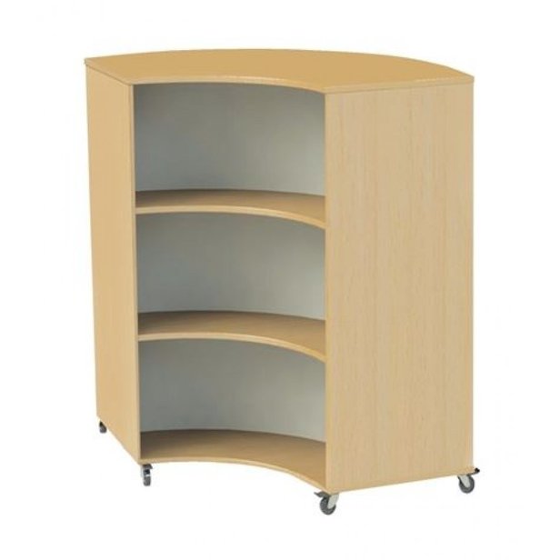 Supporting image for Y200648 - Grasmere Concave Curved Bookcase - Double Sided - H1200