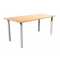 Supporting image for Alpine Essentials Rectangular Meeting & Conference Tables - Detachable Pole Leg