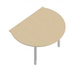 Supporting image for Alpine Essentials Bubble End Meeting & Conference Table - Pole Leg