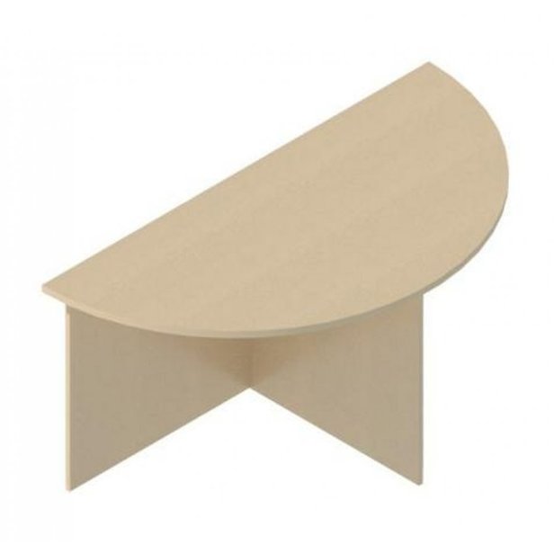 Supporting image for Alpine Essentials Half Round End Meeting & Conference Table - Panel Leg