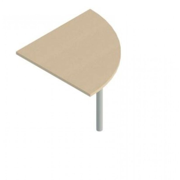 Supporting image for Alpine Essentials Quarter Round End Meeting & Conference Table - Pole Leg