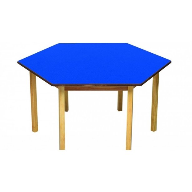 Supporting image for Blue Hexagonal Nursery Table