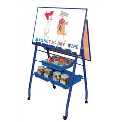 Supporting image for Landscape Double Boarded Height Adjustable Easel
