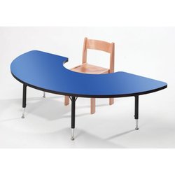 Supporting image for YFN006A - Height Adjustable Arc Table - Blue