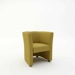 Supporting image for Retro Fabric Single Tub Chair