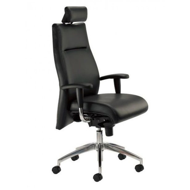 Supporting image for Bordeaux Director's Chair - Black Leather