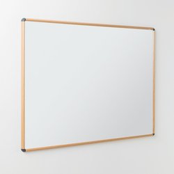 Supporting image for Y801650 - Light Oak Effect Premium Aluminium Frame Whiteboard - W900 x H600mm