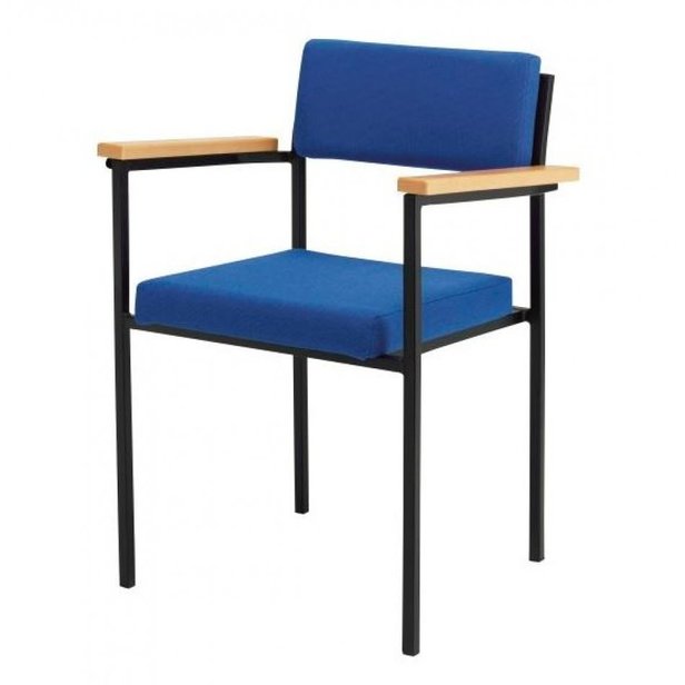Supporting image for YVIS01A - Mono Stacking Arm Chair - Black Frame