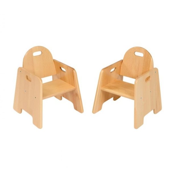 Supporting image for Pack of 2 Beech Infant Chairs
