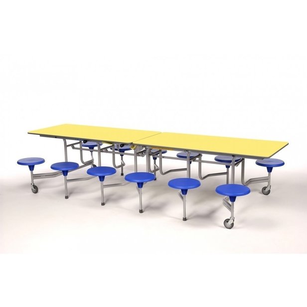 Supporting image for Y360604 - Folding Rectangular Table with 12 Stools - H690