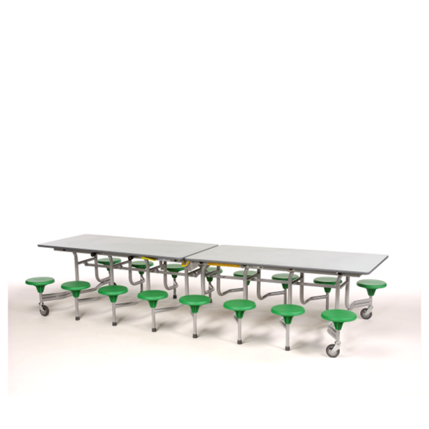 Supporting image for Y360608 - Folding Rectangular Table with 16 Stools - H610