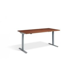 Supporting image for Vermont Premium Rectangle Height Adjustable Desks - Silver Frame