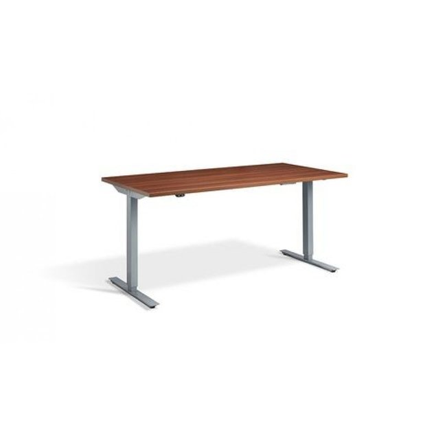 Supporting image for Y700358 - Vermont Premium Rectangle Height Adjustable Desk - Silver Frame - 1200 x 800mm