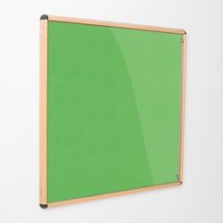 Supporting image for Light Oak Effect Premium EcoColour Tamperproof Noticeboards - Single Door