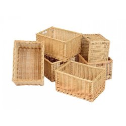 Supporting image for Deep Wicker Baskets (Set of 6)