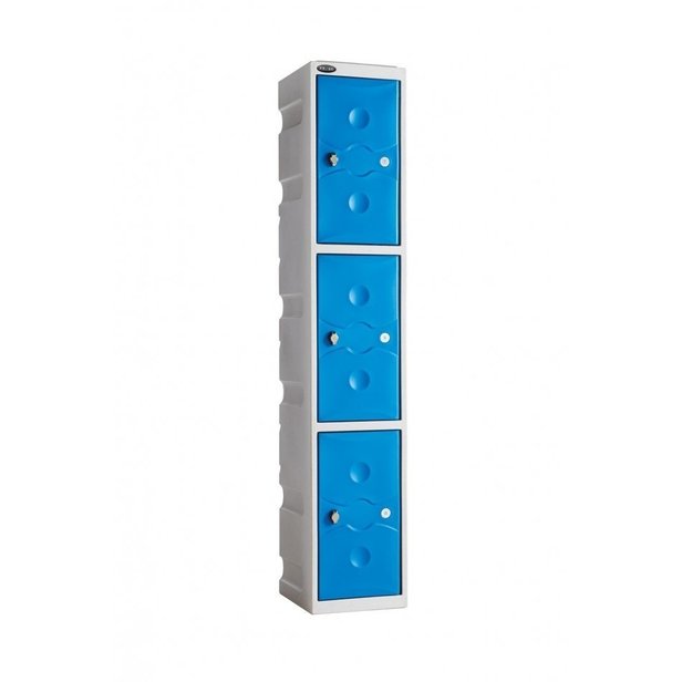 Supporting image for Exterior Plastic Locker - 3 Doors - H1800