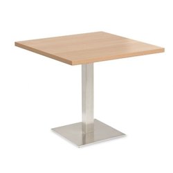 Supporting image for YB725 - Palma Square Table with Pedestal Base - 600 x 600mm