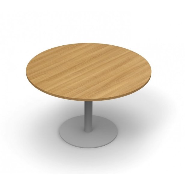 Supporting image for YCOM090 - Alpine Round Meeting Table with Pedestal Base - D900mm