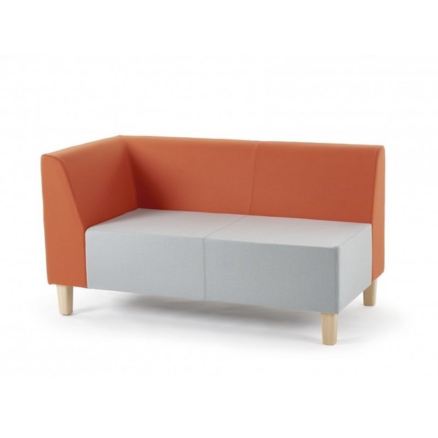 Supporting image for Peace Double Seat with Corner Back, Right Hand