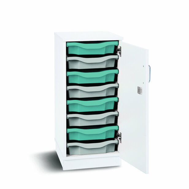 Supporting image for Y203192 - White 8 Tray Unit (Lockable Door)