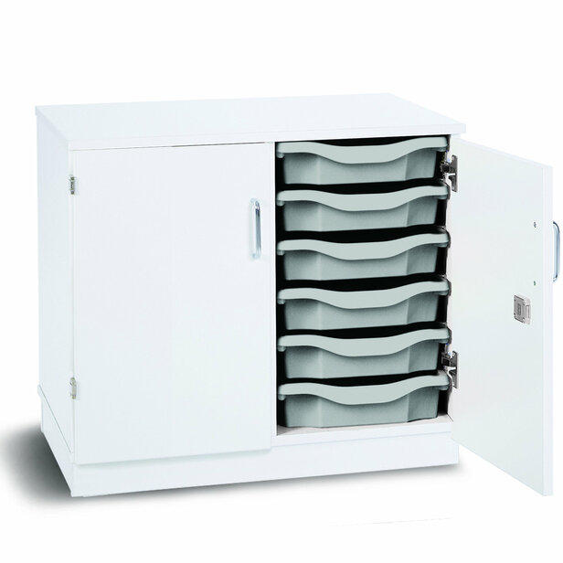 Supporting image for Y203200 - White 12 Tray Unit (Lockable Doors)