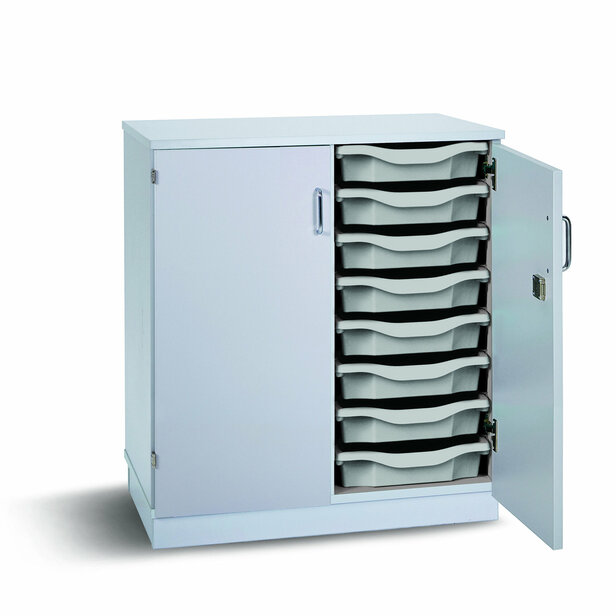 Supporting image for Y203212 - Grey 16 Tray Unit (Lockable doors)