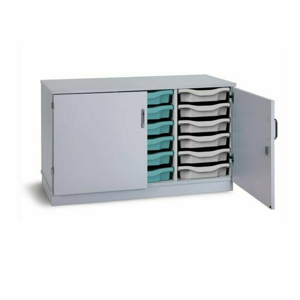 Supporting image for Y203220 - Grey 18 Tray Unit (Lockable Doors)