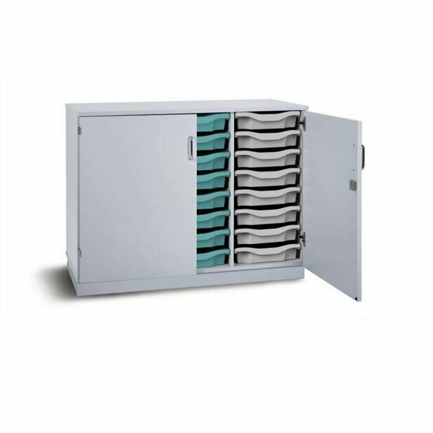 Supporting image for Y203228 - Grey 24 Tray Unit (Lockable Doors)