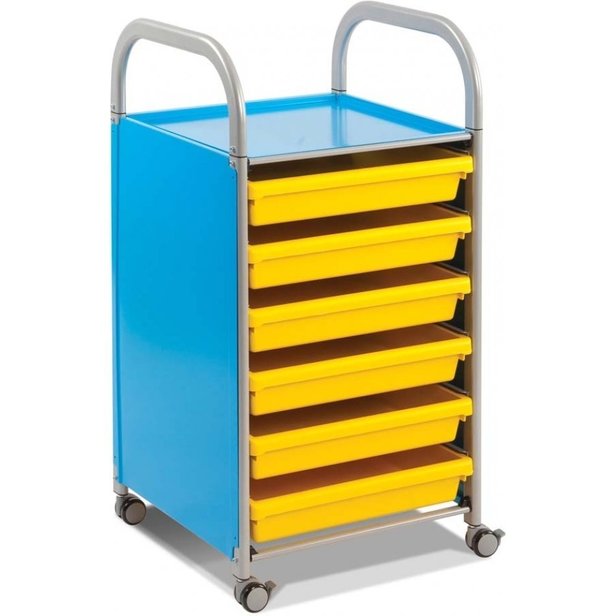 Supporting image for Y203400- A3 Deep Tray Trolley - Cyan