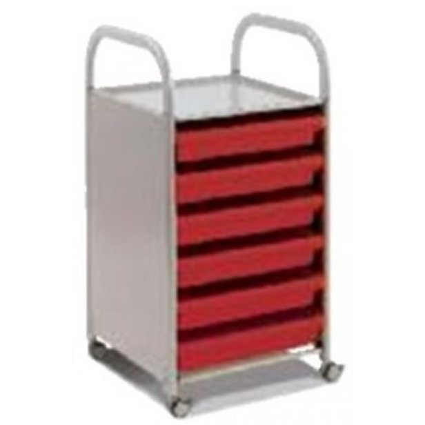 Supporting image for Y203402- A3 Deep Tray Trolley- Silver