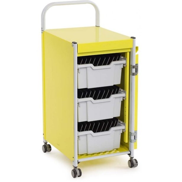 Supporting image for YP2L103 - Trolley with 3 Deep Charging Trays
