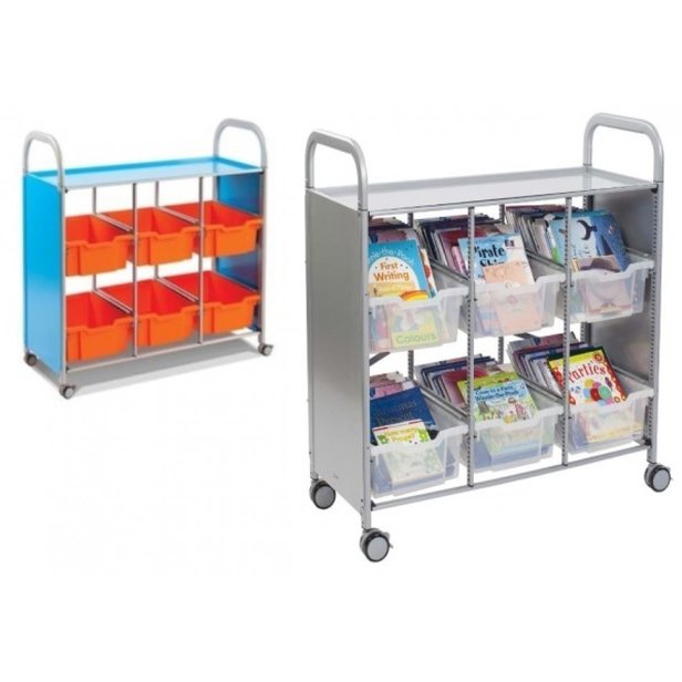 Supporting image for CalStor Library Storage 6 Deep Tray Unit