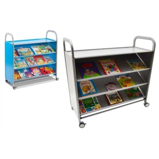 Supporting image for CalStor Library Storage Angled Shelf Unit
