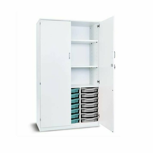 Supporting image for Y203246 - White 21 Tray Tall Cupboard