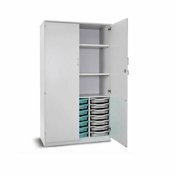 Supporting image for Y203248 - Grey 21 Tray Tall Cupboard
