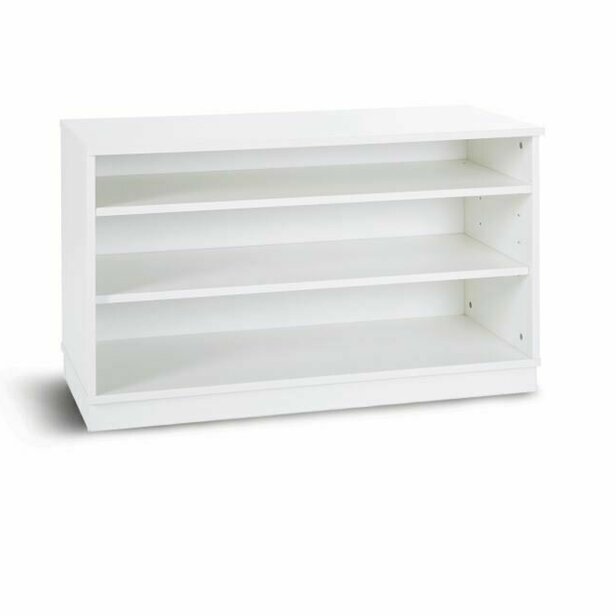 Supporting image for Y203250 - Low Open Shelf Unit, White
