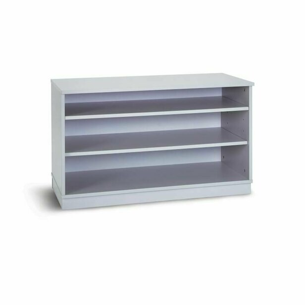 Supporting image for Y203254 - Low Open Shelf Unit, Grey